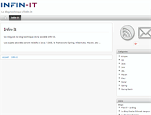 Tablet Screenshot of blog.infin-it.fr